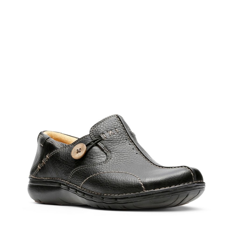 Clarks Un Loop Φλατ Παπουτσια γυναικεια μαυρα | GR728950