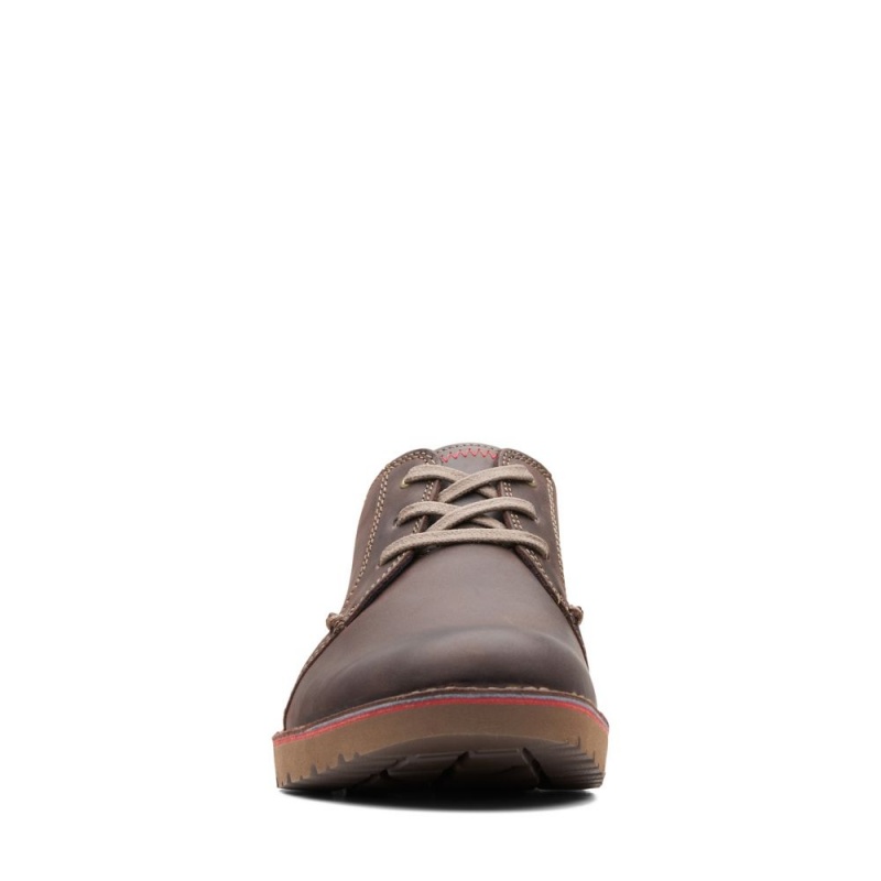 Clarks Vargo Plain επισημα παπουτσια ανδρικα σκούρο καφε | GR617024