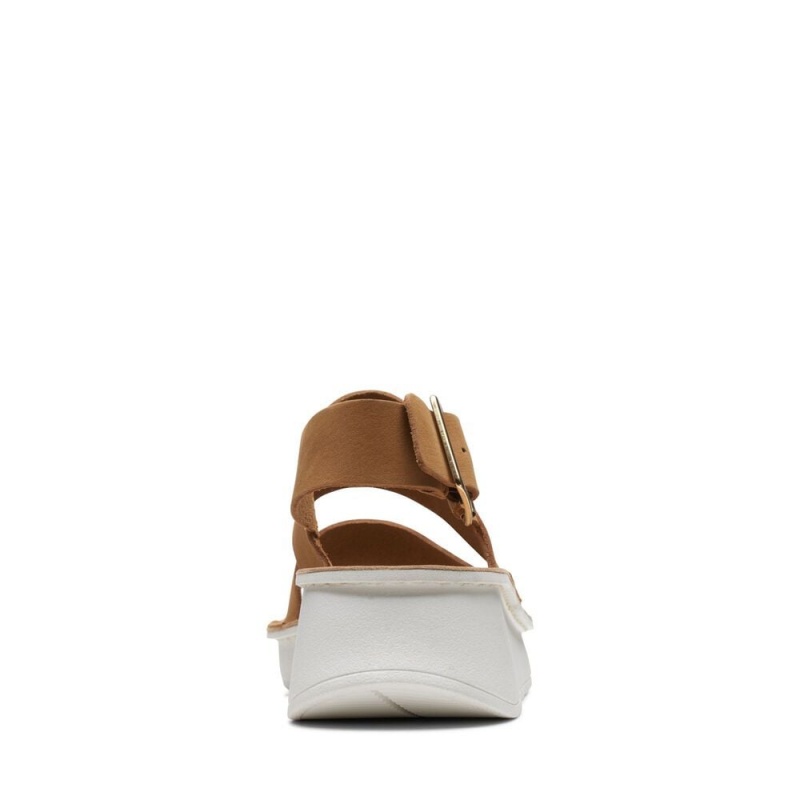 Clarks Velhill Strap Πεδιλα Πλατφορμεσ γυναικεια καφε | GR290861