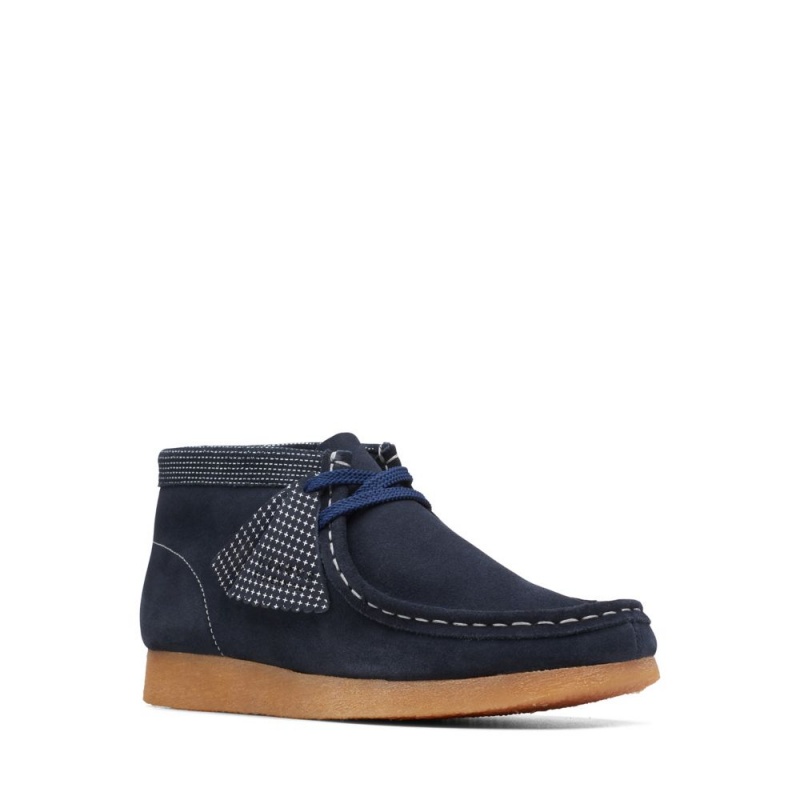 Clarks Wallabee Boot Older Παπουτσια για σχολειο για αγορια σκουρο μπλε | GR269175