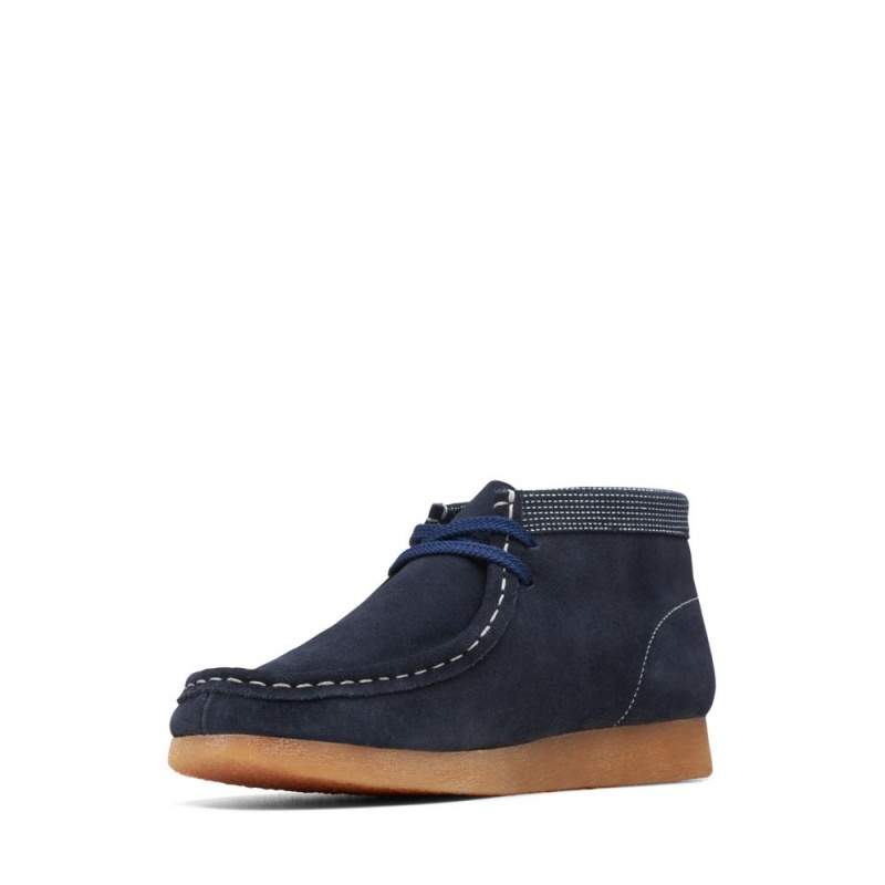 Clarks Wallabee Boot Older Παπουτσια για σχολειο για αγορια σκουρο μπλε | GR269175