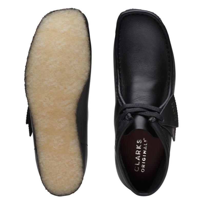 Clarks Wallabee Boot Μποτακια ανδρικα μαυρα | GR108496