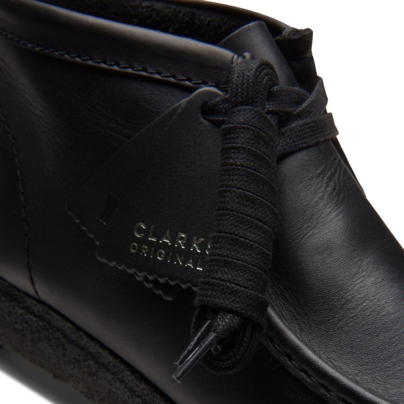 Clarks Wallabee Boot Μποτακια ανδρικα μαυρα | GR108496