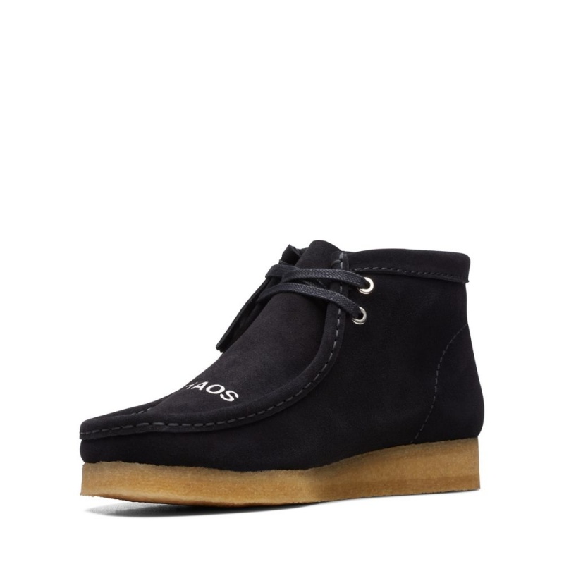 Clarks Wallabee Boot Μποτακια ανδρικα μαυρα | GR267308