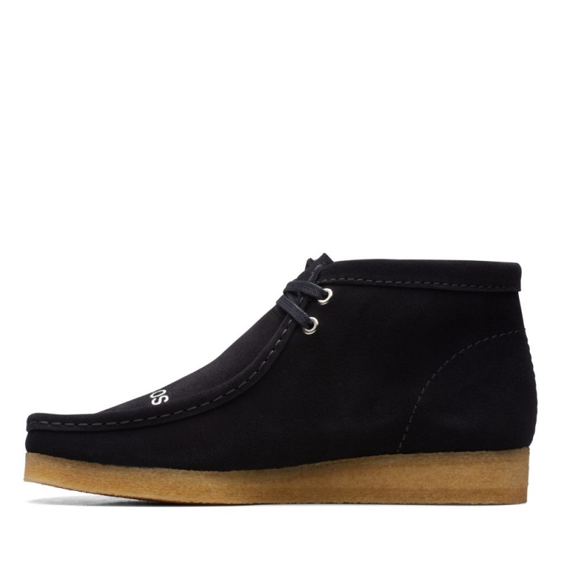 Clarks Wallabee Boot Μποτακια ανδρικα μαυρα | GR267308