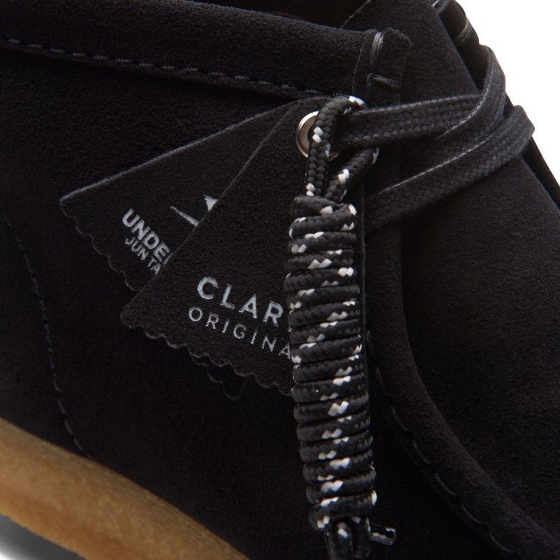 Clarks Wallabee Boot Μποτακια ανδρικα μαυρα | GR267308