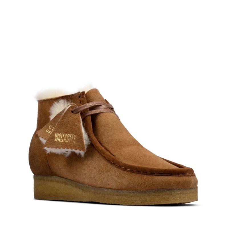 Clarks Wallabee Boot Μποτακια γυναικεια καφε | GR317692