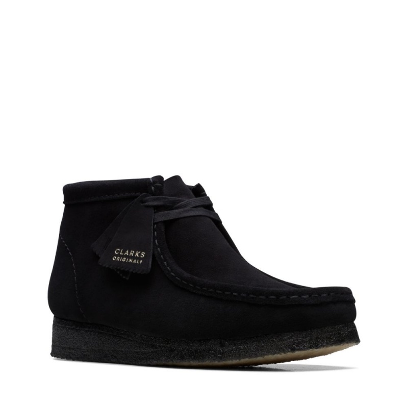 Clarks Wallabee Boot Μποτακια ανδρικα μαυρα | GR932864