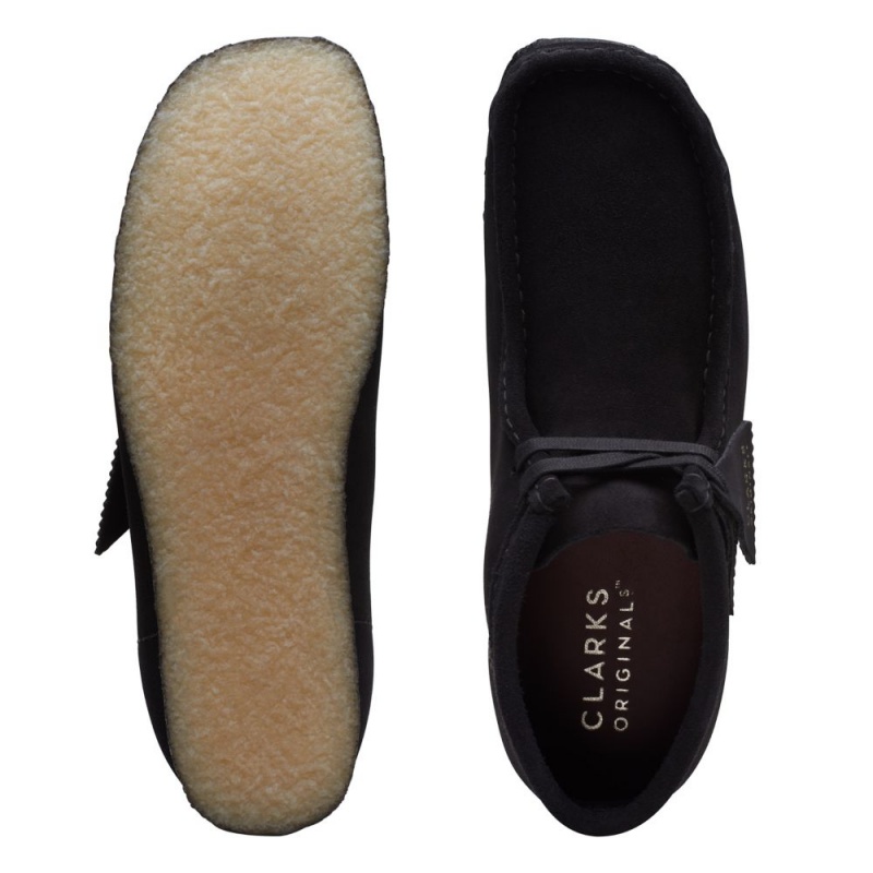 Clarks Wallabee Boot Μποτακια ανδρικα μαυρα | GR932864