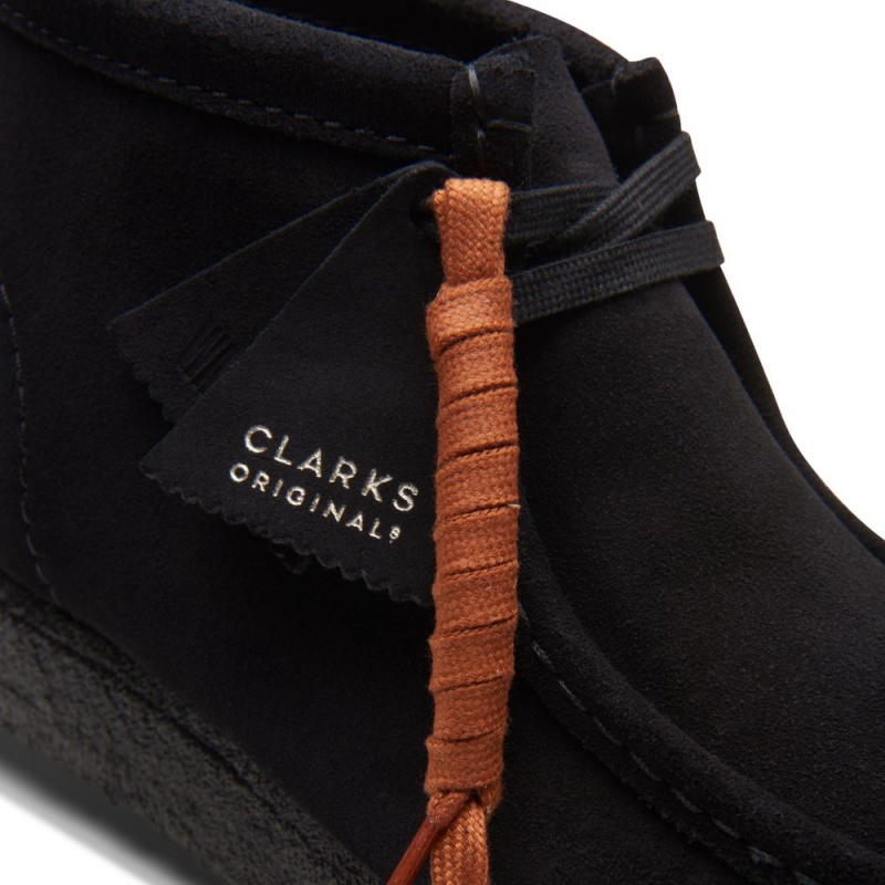 Clarks Wallabee Boot Μποτακια ανδρικα μαυρα | GR932864