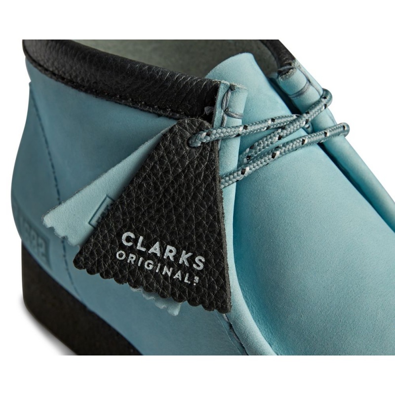 Clarks Wallabee Boot Μποτακια ανδρικα ανοιχτο μπλε | GR437265