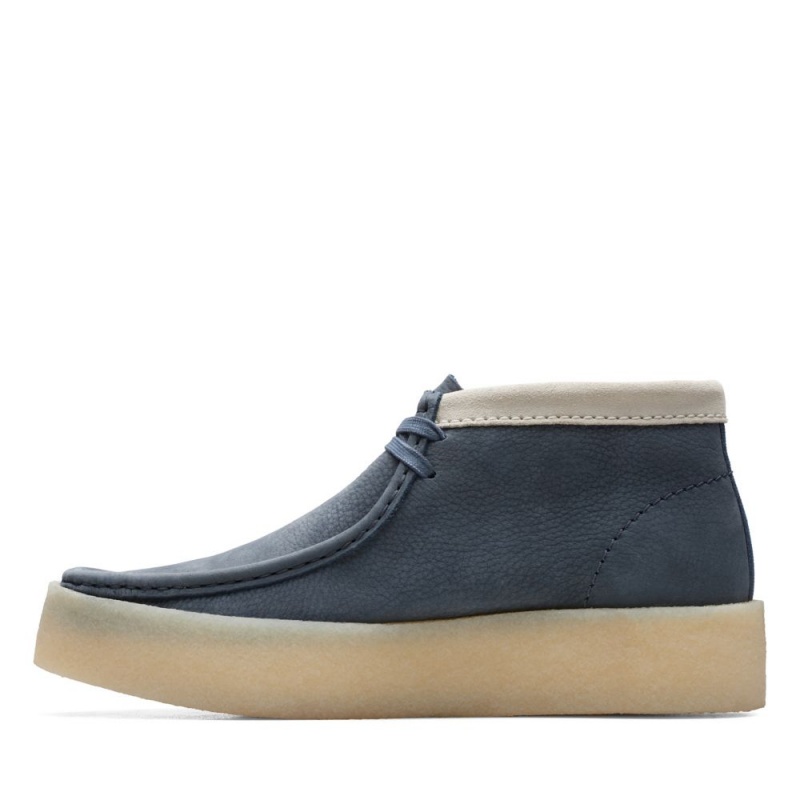 Clarks Wallabee Cup Boot Μποτακια ανδρικα μπλε | GR794182