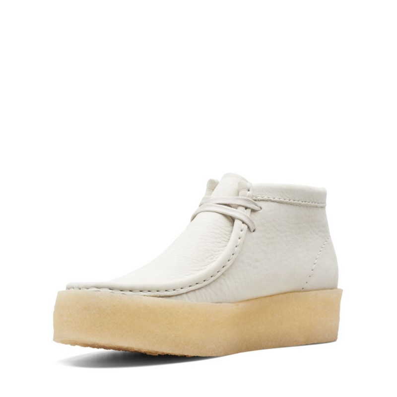 Clarks Wallabee Cup Boot Μποτακια γυναικεια ασπρα | GR809567