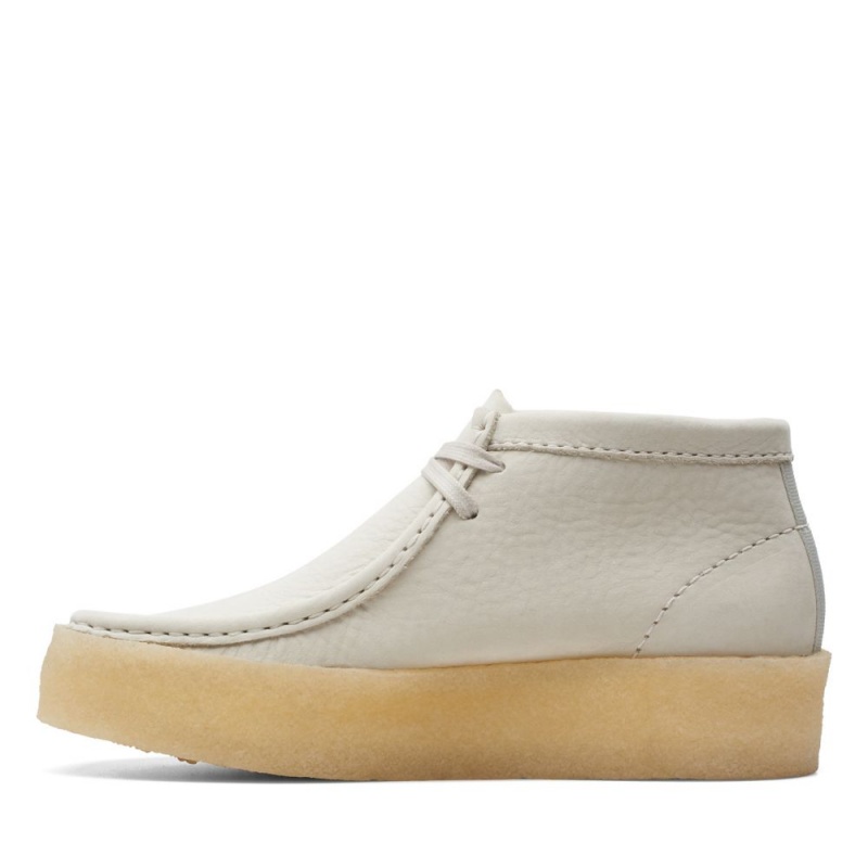 Clarks Wallabee Cup Boot Μποτακια γυναικεια ασπρα | GR809567