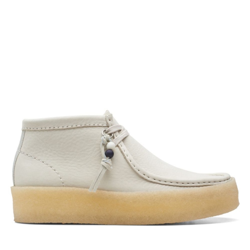 Clarks Wallabee Cup Boot Μποτακια γυναικεια ασπρα | GR809567