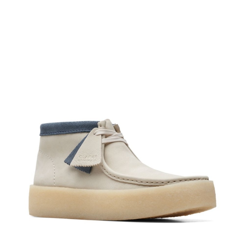 Clarks Wallabee Cup Boot Μποτεσ ανδρικα ασπρα | GR831752