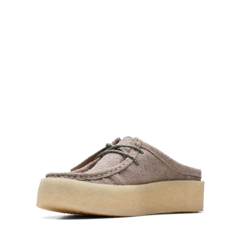 Clarks Wallabee Cup Lo Παπουτσια γυναικεια γκρι | GR985146