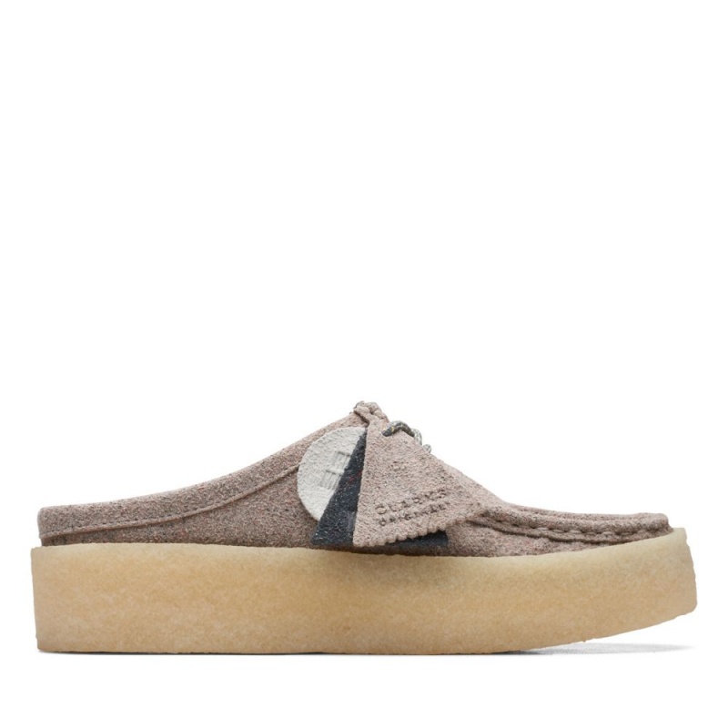 Clarks Wallabee Cup Lo Παπουτσια γυναικεια γκρι | GR985146