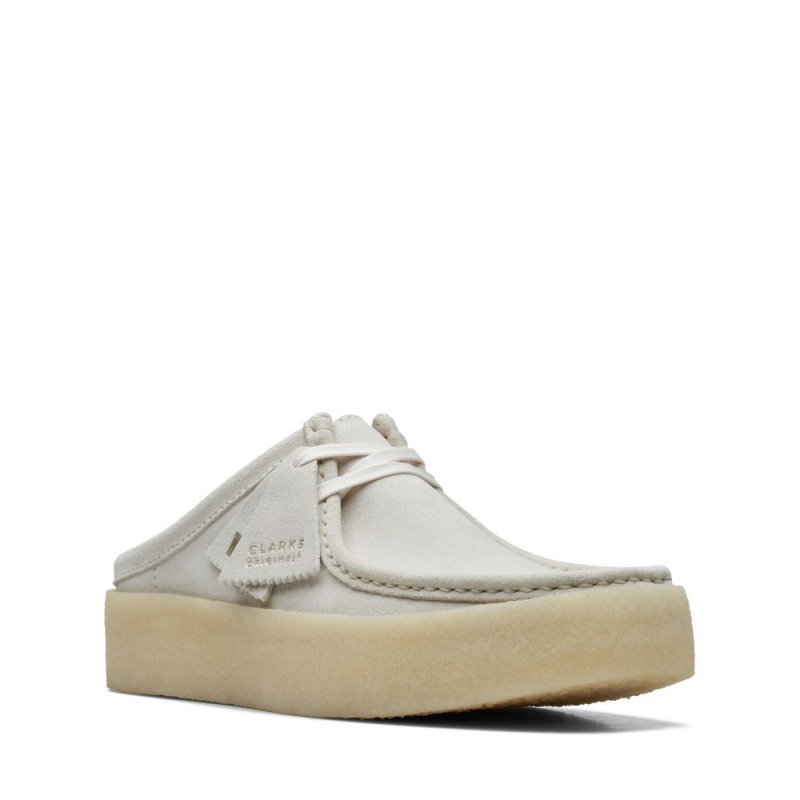 Clarks Wallabee Cup Lo Αθλητικα Παπουτσια ανδρικα ασπρα | GR479856