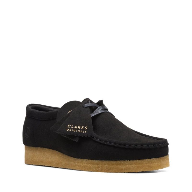 Clarks Wallabee Παπουτσια γυναικεια μαυρα | GR205168