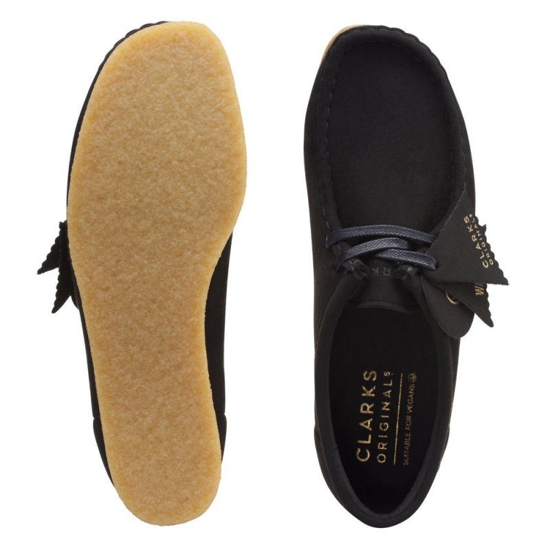 Clarks Wallabee Παπουτσια γυναικεια μαυρα | GR205168