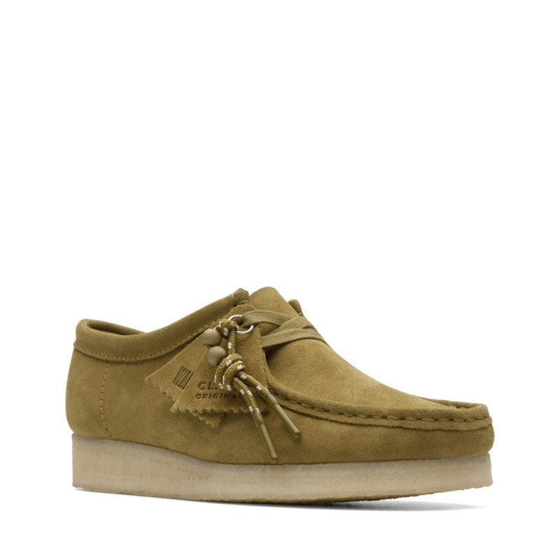 Clarks Wallabee Παπουτσια γυναικεια πρασινο | GR305742