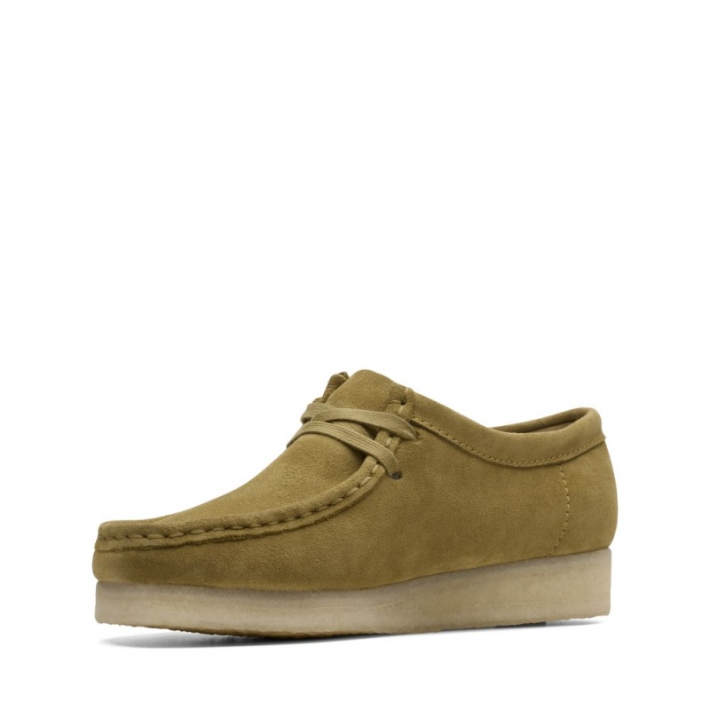 Clarks Wallabee Παπουτσια γυναικεια πρασινο | GR305742