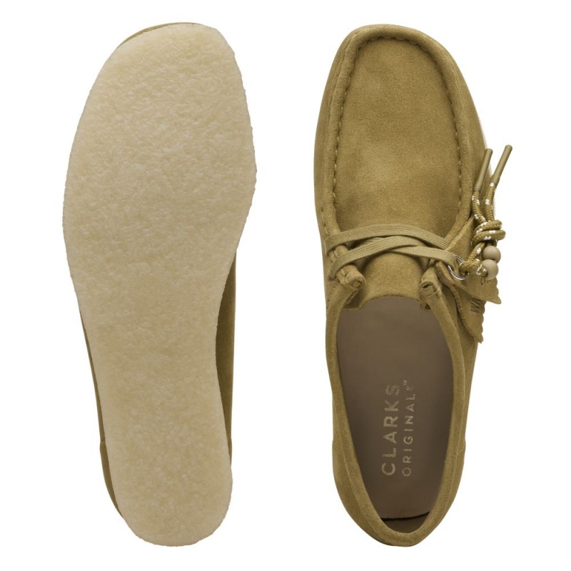 Clarks Wallabee Παπουτσια γυναικεια πρασινο | GR305742