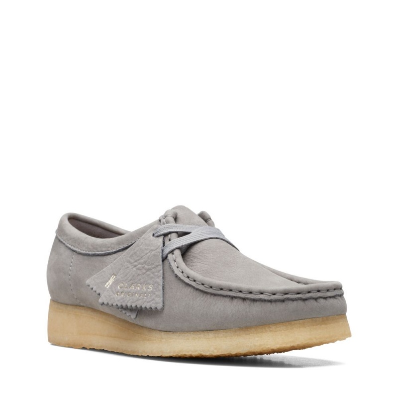 Clarks Wallabee Παπουτσια γυναικεια γκρι | GR340689