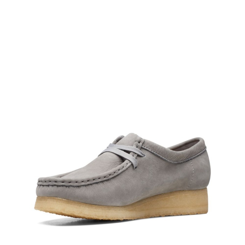 Clarks Wallabee Παπουτσια γυναικεια γκρι | GR340689