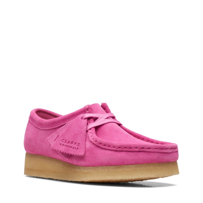 Clarks Wallabee Παπουτσια γυναικεια ροζ | GR473098