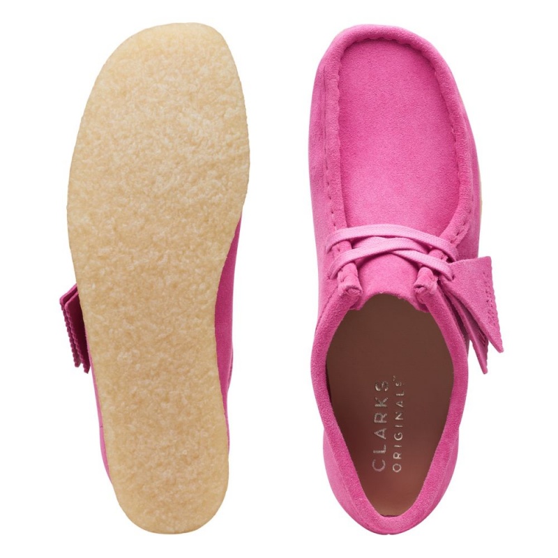 Clarks Wallabee Παπουτσια γυναικεια ροζ | GR473098