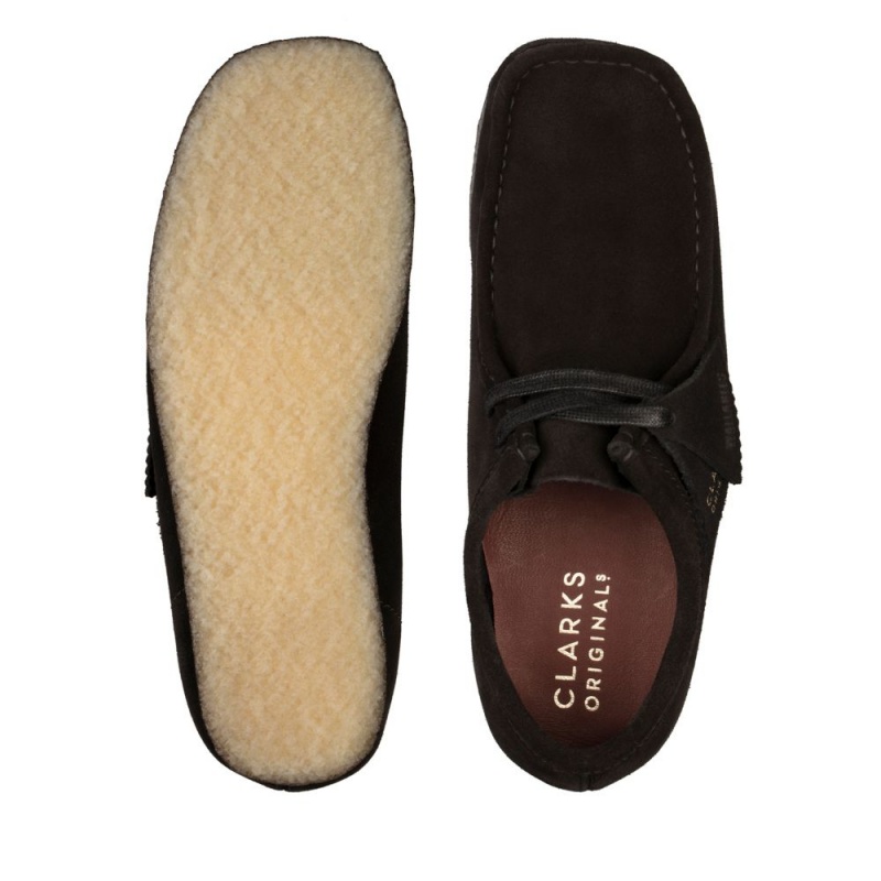 Clarks Wallabee Παπουτσια γυναικεια μαυρα | GR582693