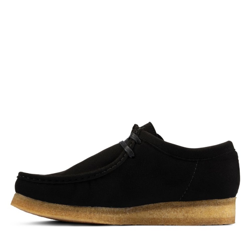 Clarks Wallabee Παπουτσια ανδρικα μαυρα | GR610785