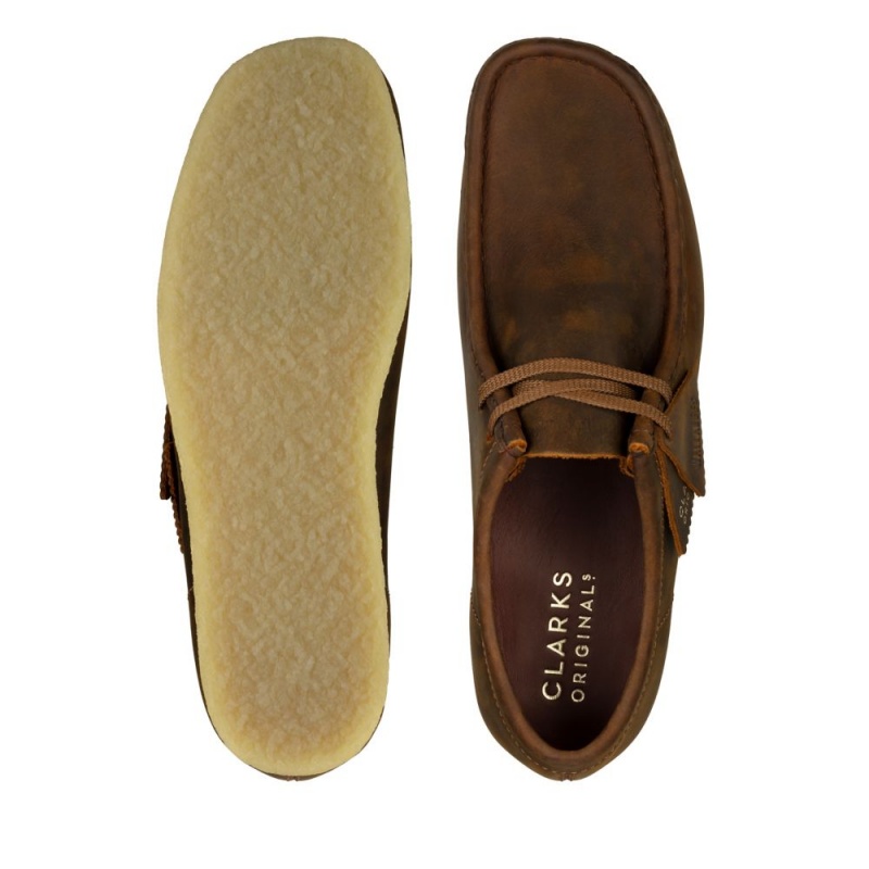 Clarks Wallabee Παπουτσια ανδρικα καφε | GR753469