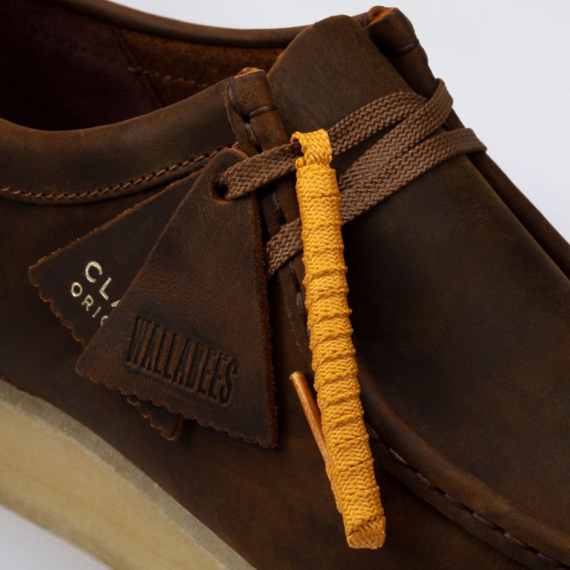 Clarks Wallabee Παπουτσια ανδρικα καφε | GR753469