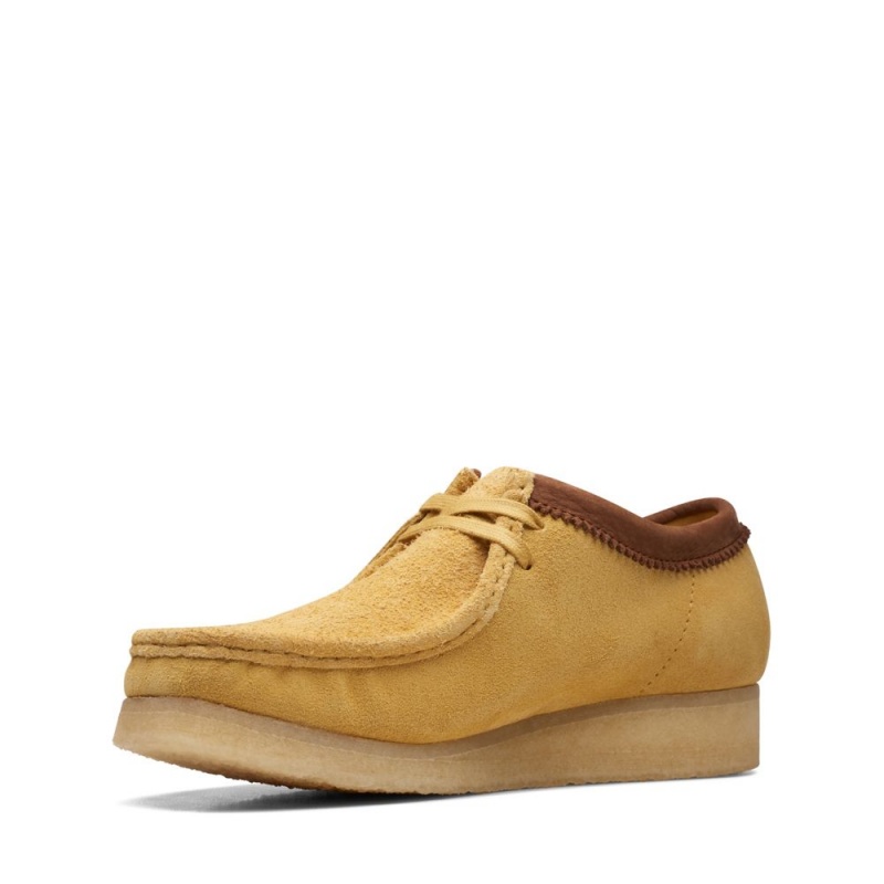 Clarks Wallabee Παπουτσια ανδρικα κίτρινα | GR854197