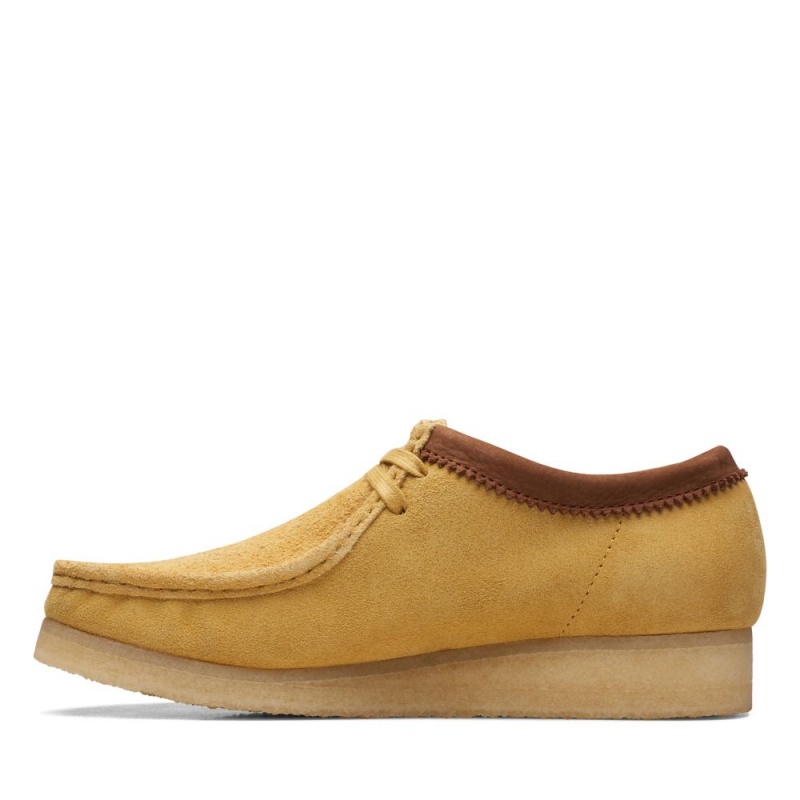 Clarks Wallabee Παπουτσια ανδρικα κίτρινα | GR854197