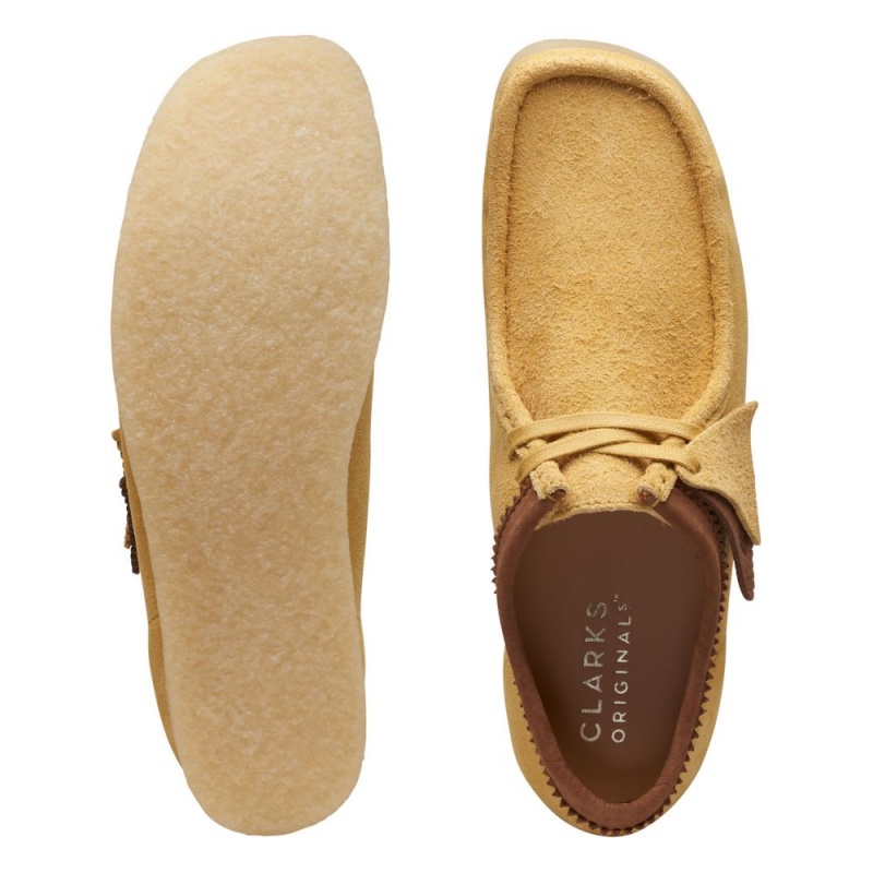 Clarks Wallabee Παπουτσια ανδρικα κίτρινα | GR854197