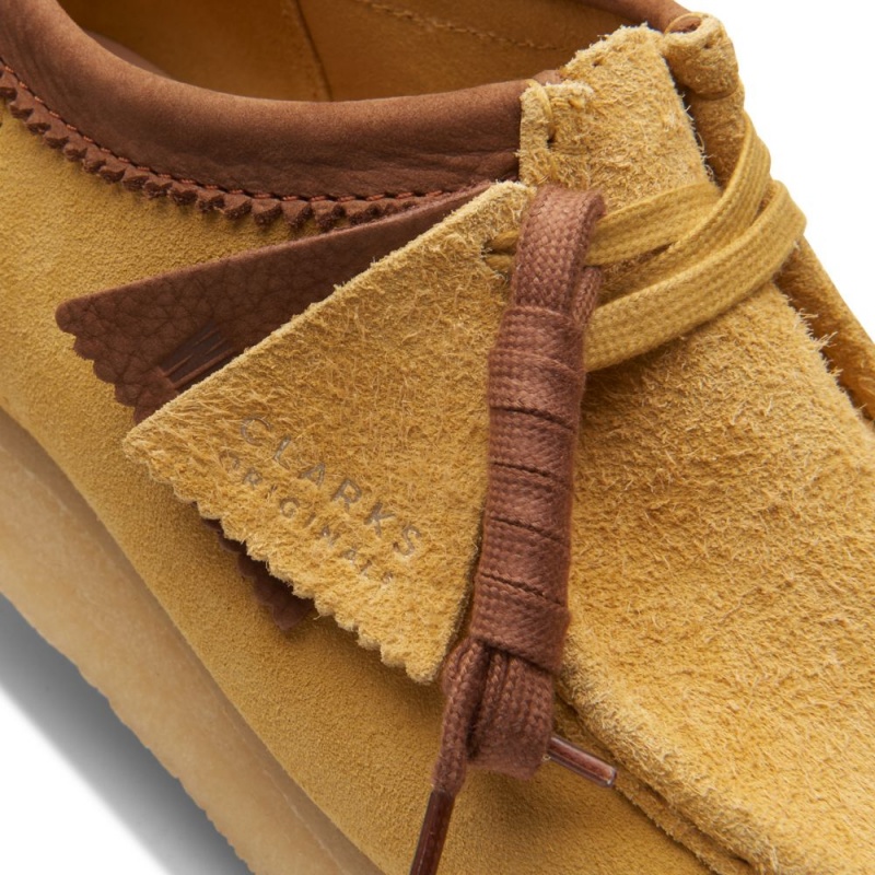 Clarks Wallabee Παπουτσια ανδρικα κίτρινα | GR854197