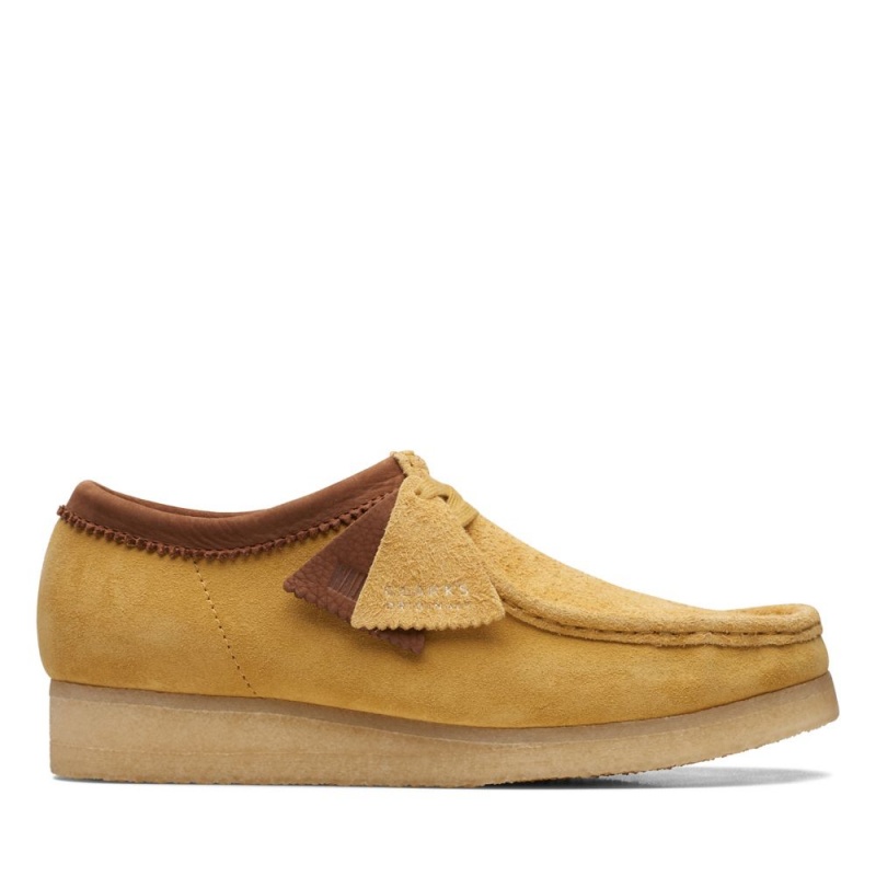 Clarks Wallabee Παπουτσια ανδρικα κίτρινα | GR854197