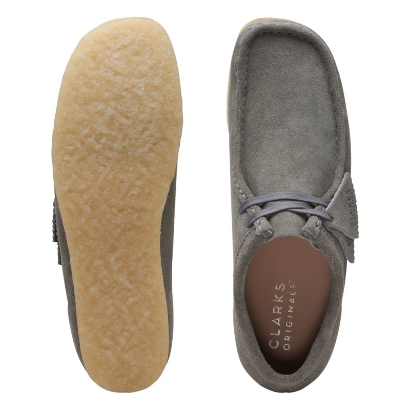 Clarks Wallabee Παπουτσια ανδρικα γκρι | GR863491