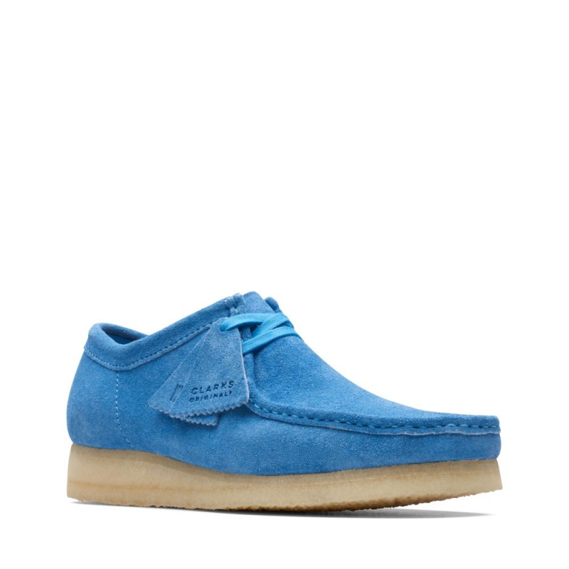 Clarks Wallabee Παπουτσια ανδρικα ανοιχτο μπλε | GR173056