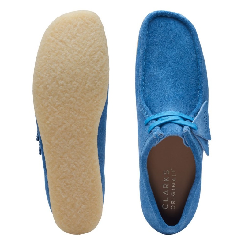 Clarks Wallabee Παπουτσια ανδρικα ανοιχτο μπλε | GR173056