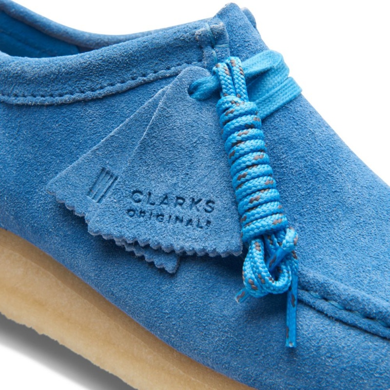 Clarks Wallabee Παπουτσια ανδρικα ανοιχτο μπλε | GR173056