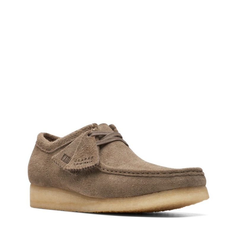 Clarks Wallabee Παπουτσια ανδρικα σκούρο γκρι | GR690271