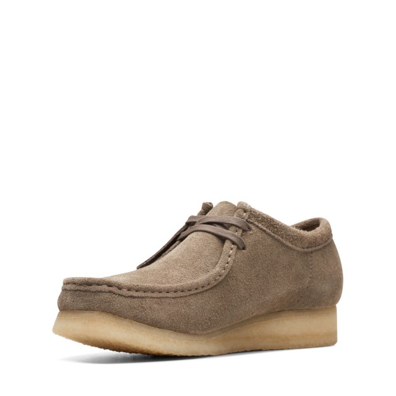 Clarks Wallabee Παπουτσια ανδρικα σκούρο γκρι | GR690271