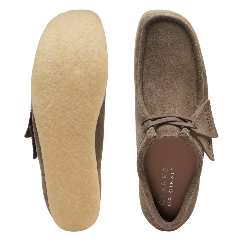 Clarks Wallabee Παπουτσια ανδρικα σκούρο γκρι | GR690271