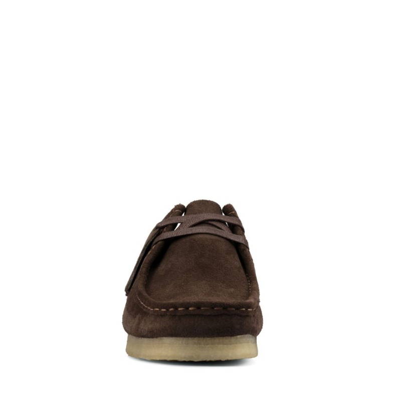 Clarks Wallabee Παπουτσια ανδρικα σκούρο καφε | GR813697