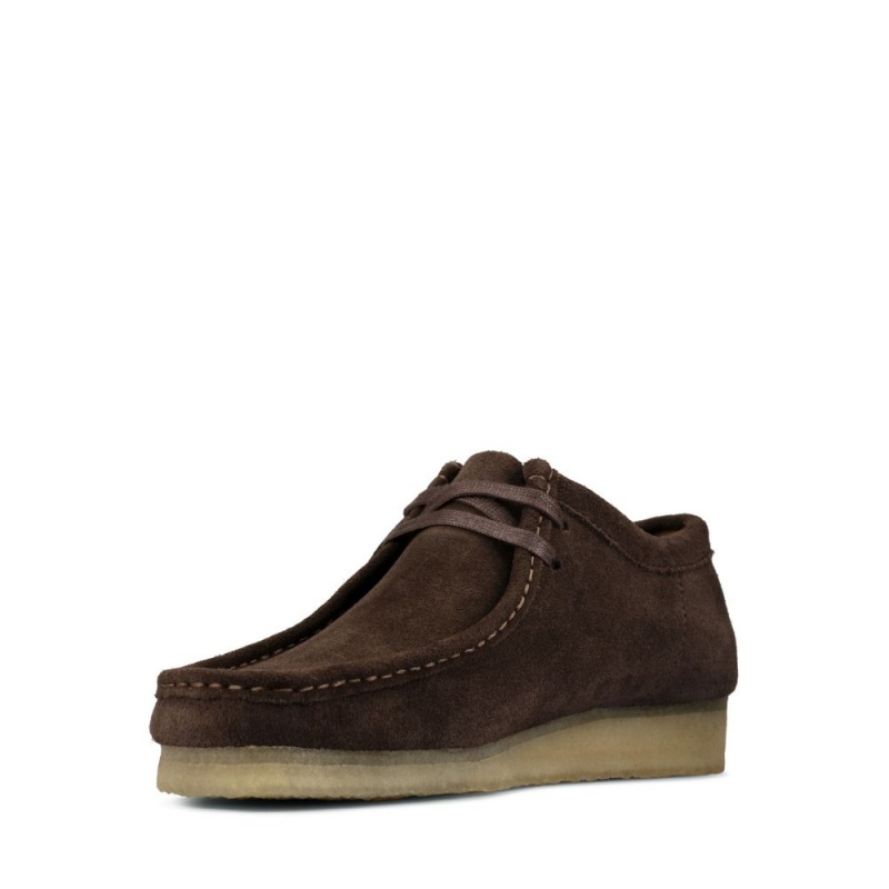 Clarks Wallabee Παπουτσια ανδρικα σκούρο καφε | GR813697